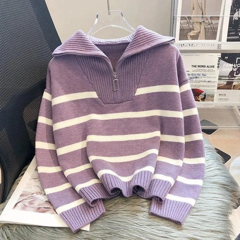 Mastro Striped Statement Sweater