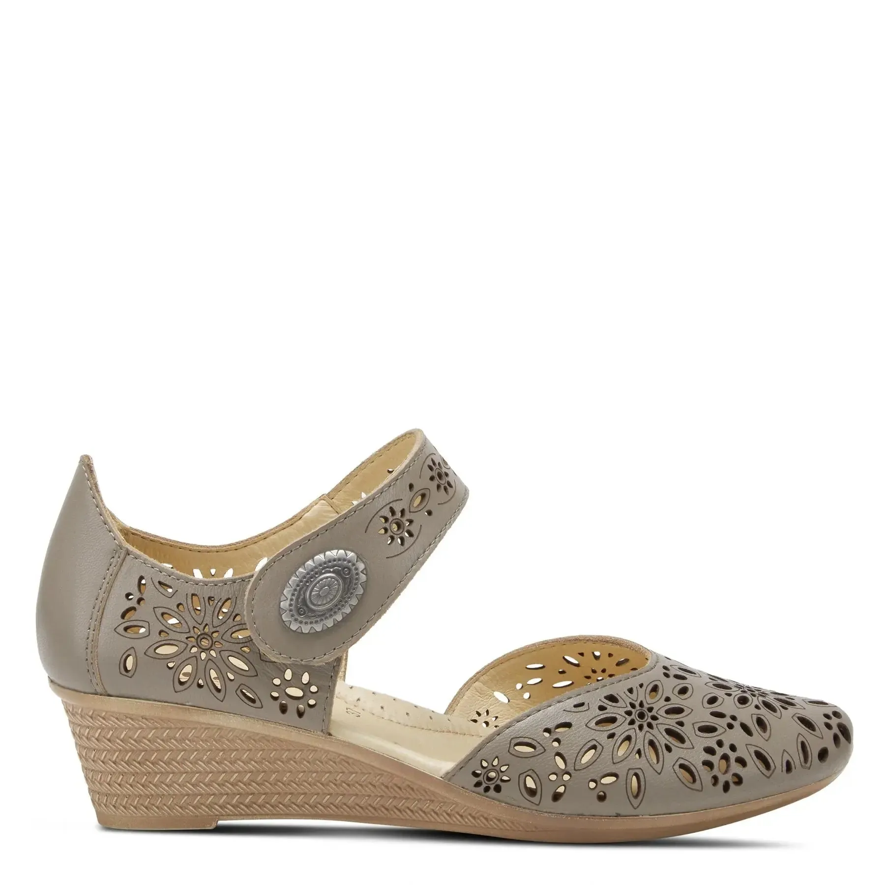 SPRING STEP Nougat Mary Jane ShoeS- Grey