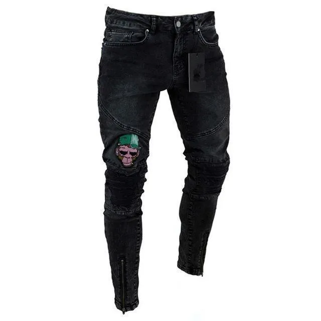 Men Jeans With Patches