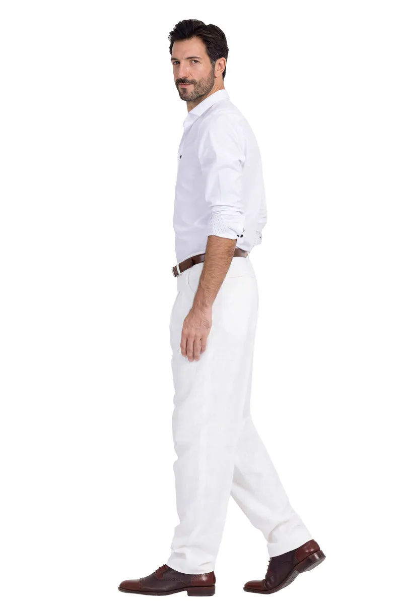 Off-White Men's Tango Pants With Three Pleats And Back Pockets (44)