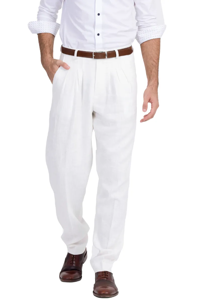 Off-White Men's Tango Pants With Three Pleats And Back Pockets (44)