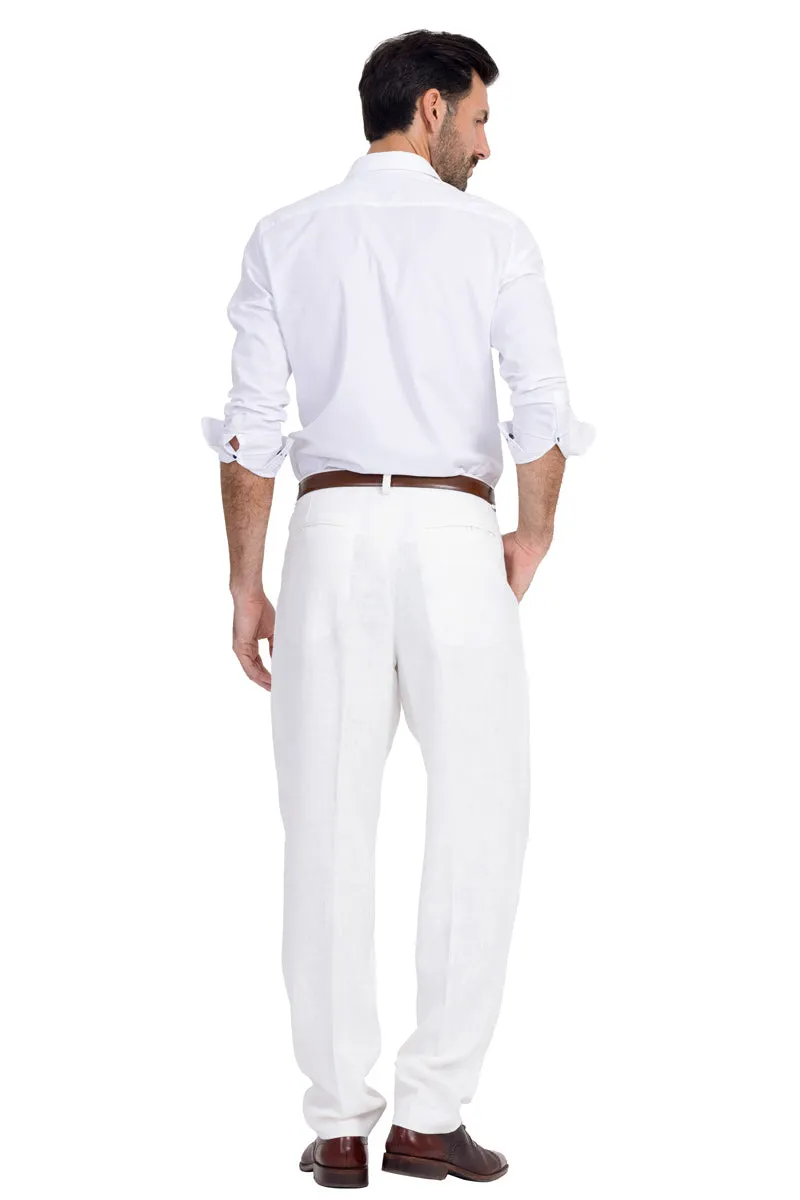 Off-White Men's Tango Pants With Three Pleats And Back Pockets (44)