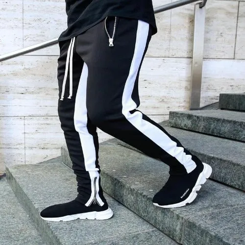 Bodybuilding Gyms Long Side Stripe Pants