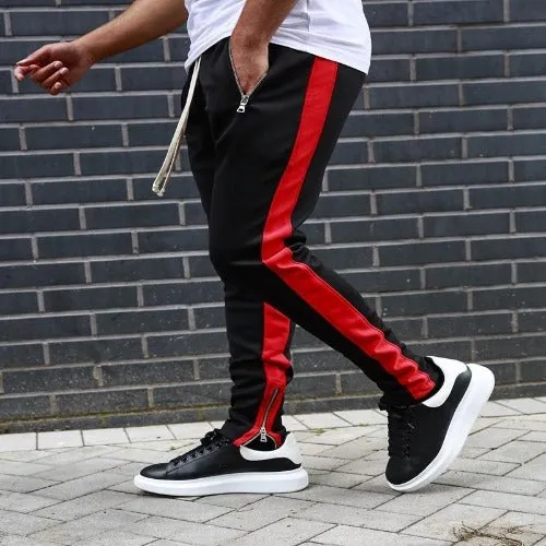 Bodybuilding Gyms Long Side Stripe Pants