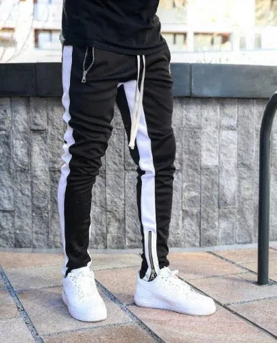 Bodybuilding Gyms Long Side Stripe Pants