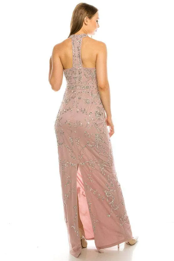 Adrianna Papell AP1E204944 - Halter Neck Evening Gown