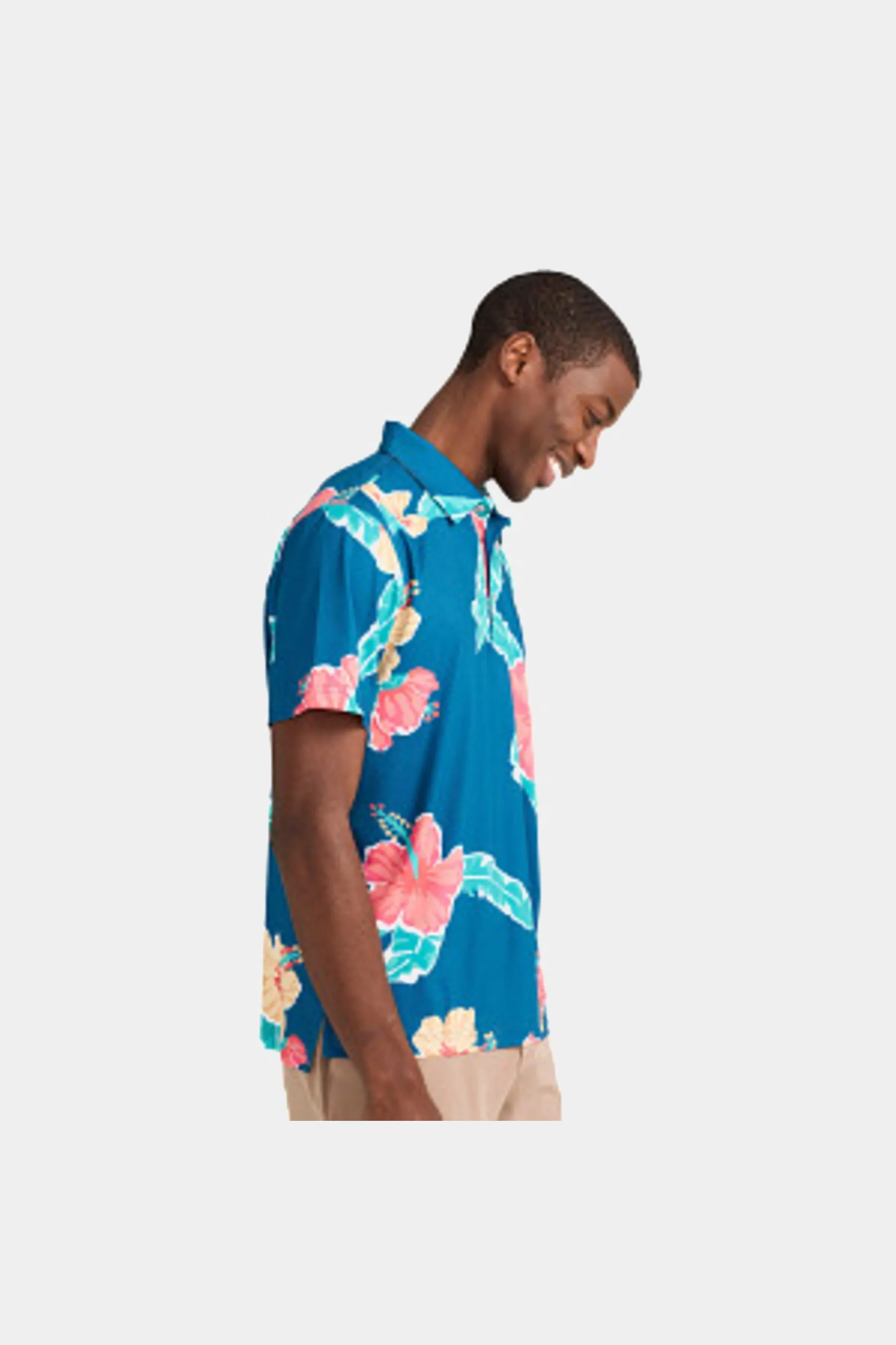 The Floral Reef Performance Polo