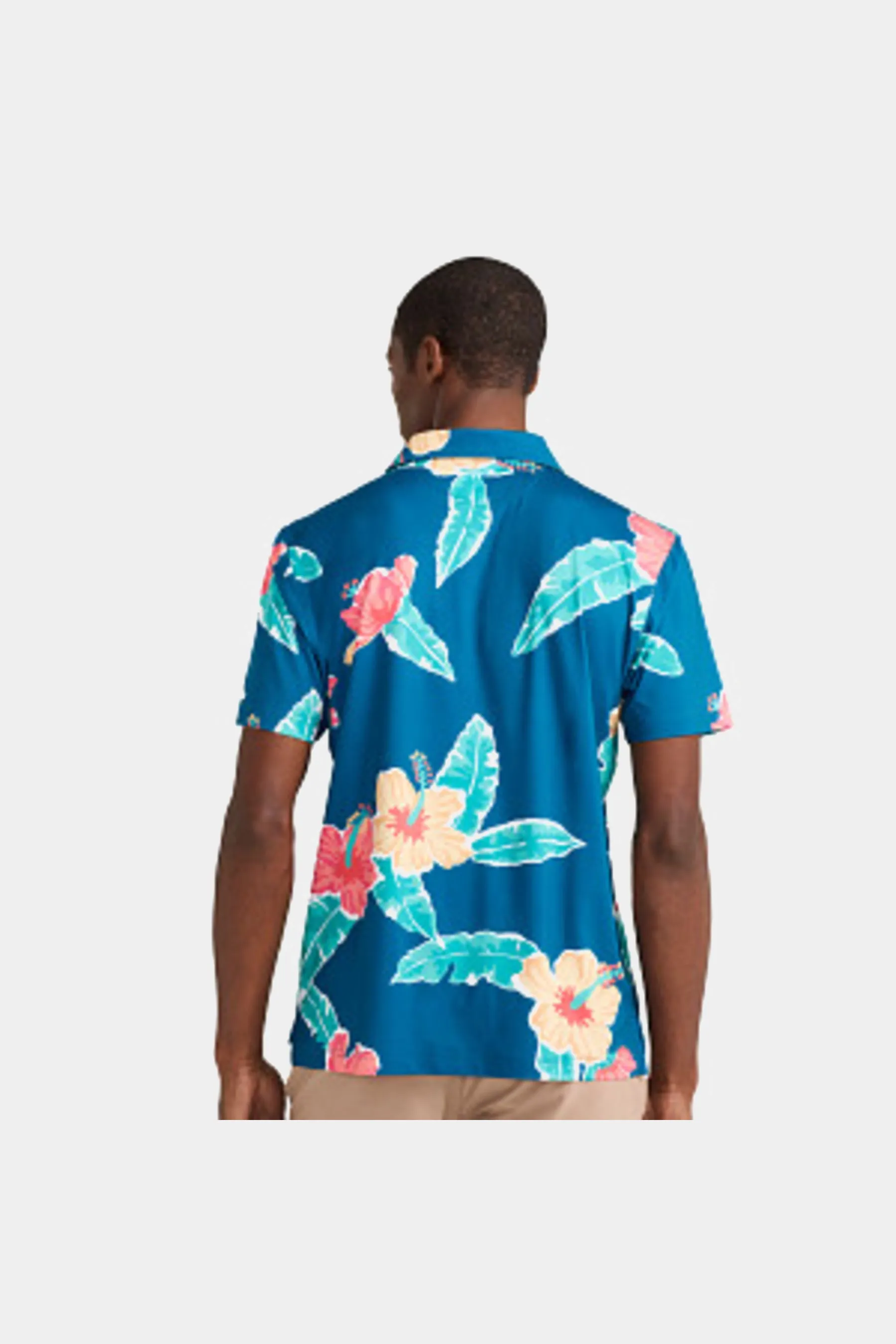 The Floral Reef Performance Polo