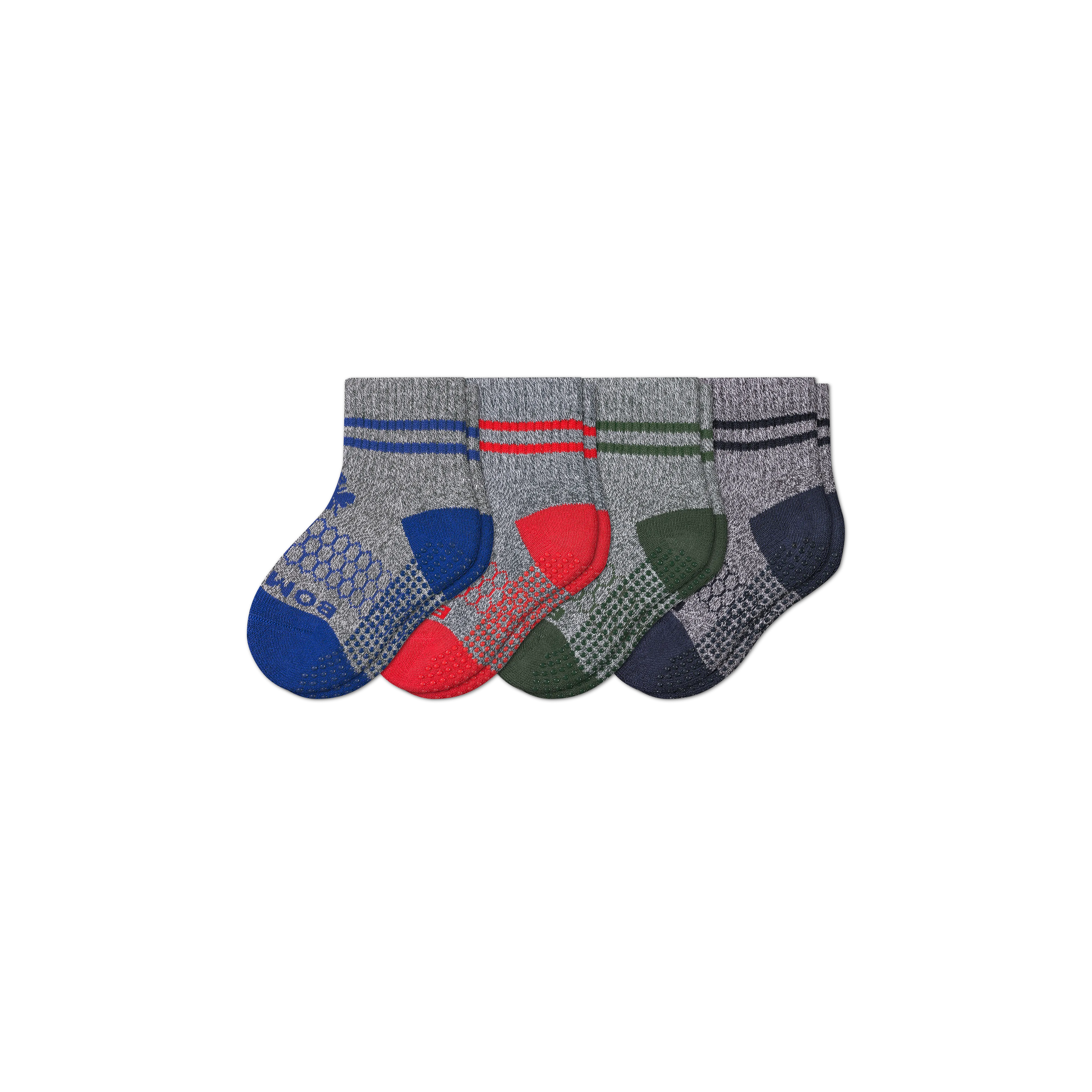 Toddler Originals Gripper Calf Sock 4-Pack