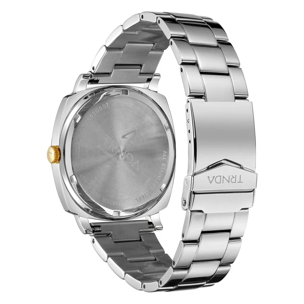 Trnda Stainless Steel Men's Watch TR003G5S1-C3S