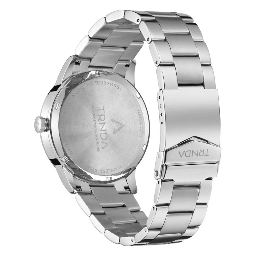 Trnda Stainless Steel Men's Watch TR002G5S1-B12S