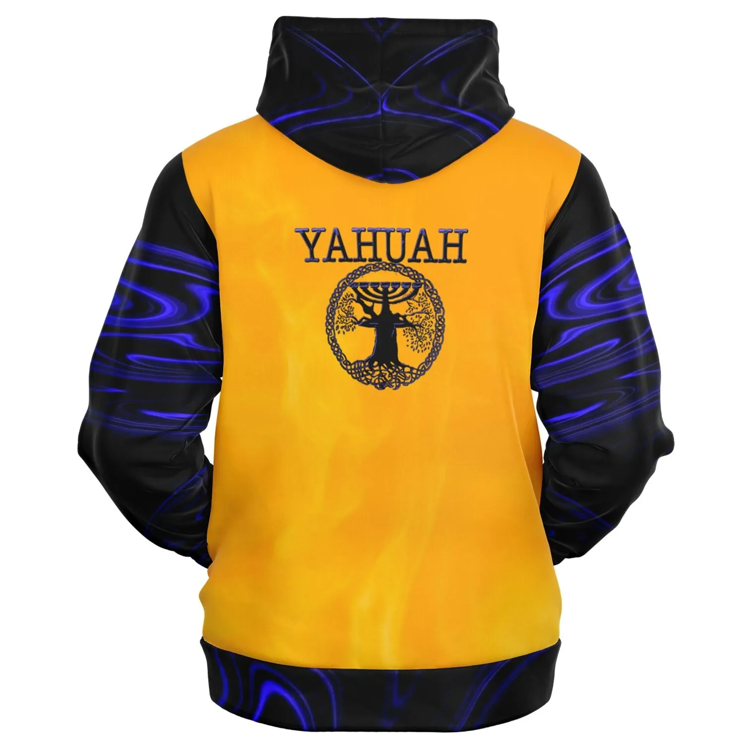 Yahuah-Tree of Life 02-02 Elect Ladies Designer Fashion Full Zip Hoodie