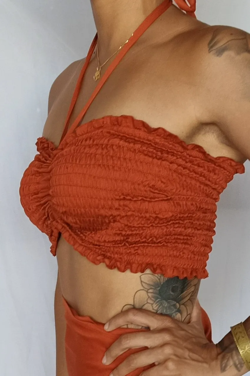 Tube Top in Rust