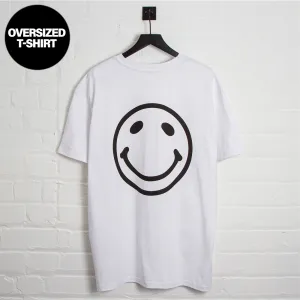 V2 Acid Party Shock  - Oversized Tshirt - White