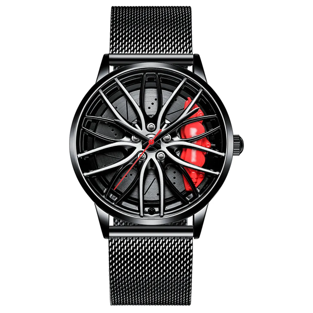 Racing Sport Car Wheel Rim Watch W3004