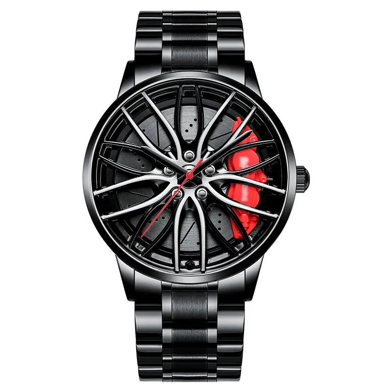 Racing Sport Car Wheel Rim Watch W3004