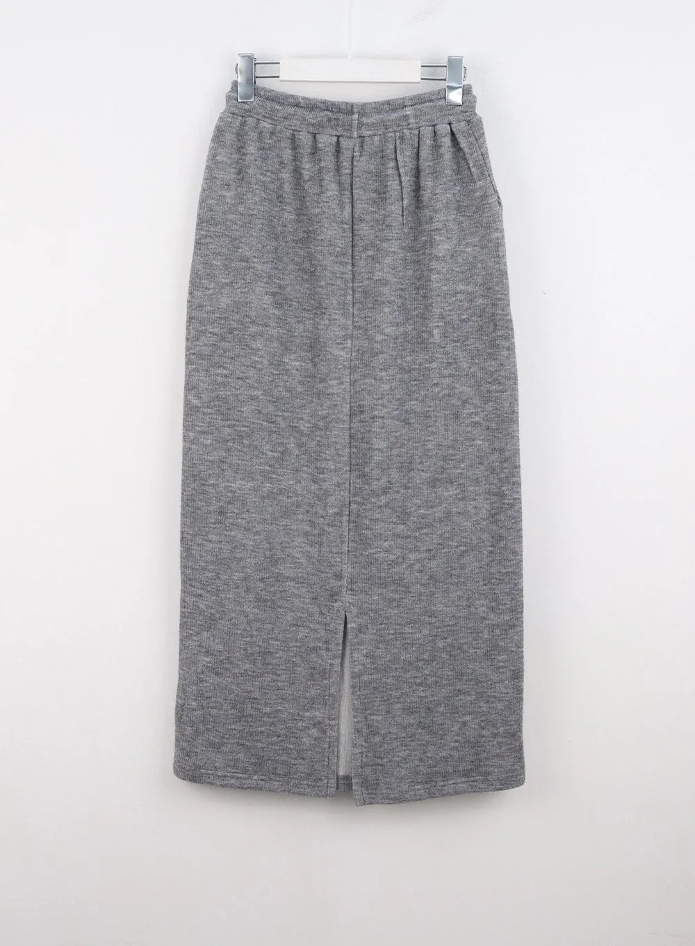 Ribbed Knit Maxi Skirt CO313