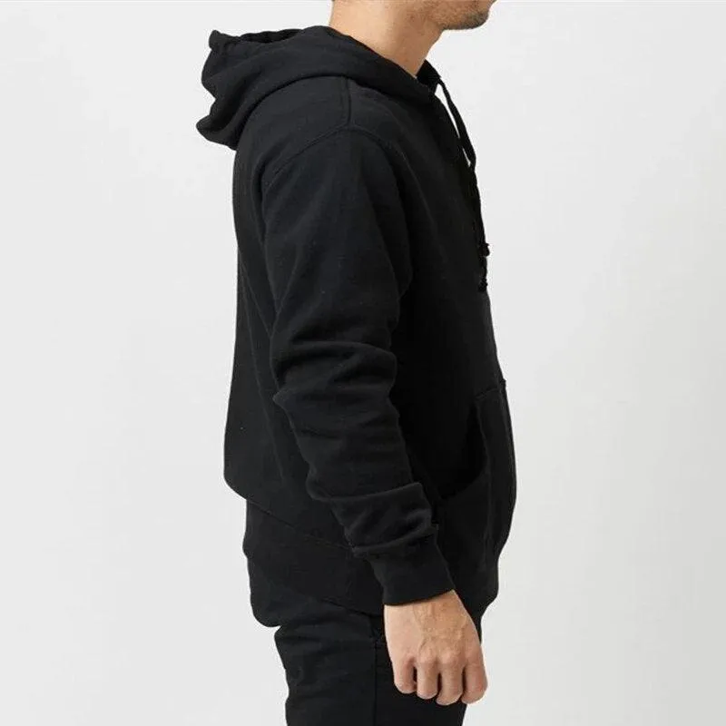 Men Solid Casual Hoodies