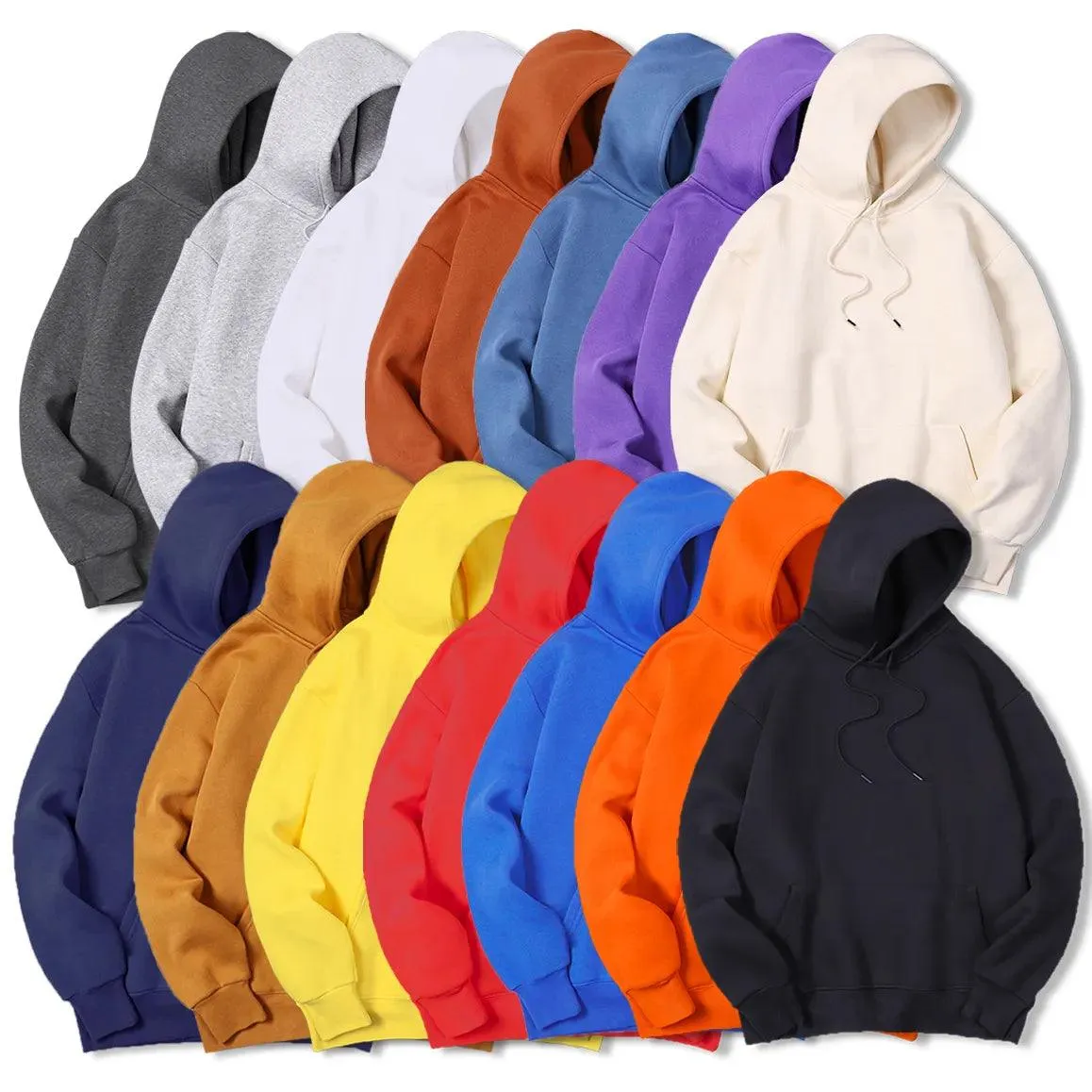 Men Solid Casual Hoodies