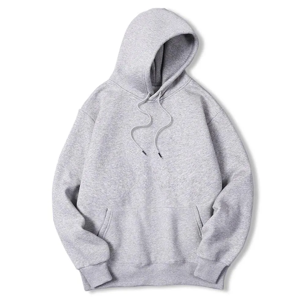 Men Solid Casual Hoodies