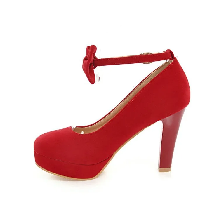 Women'sWomen's Bow Platform Pumps High Heels Shoes