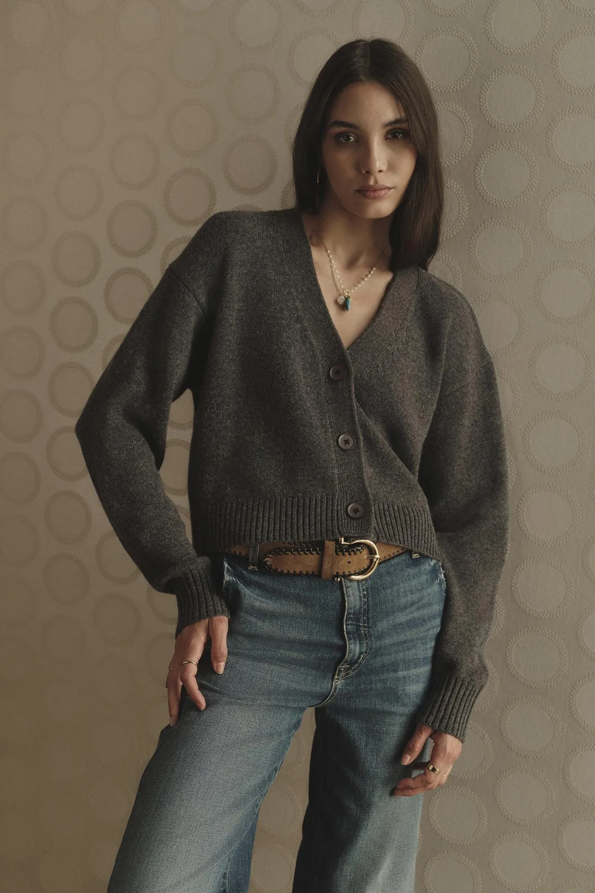 CHARLI WOOL CASHMERE CARDIGAN