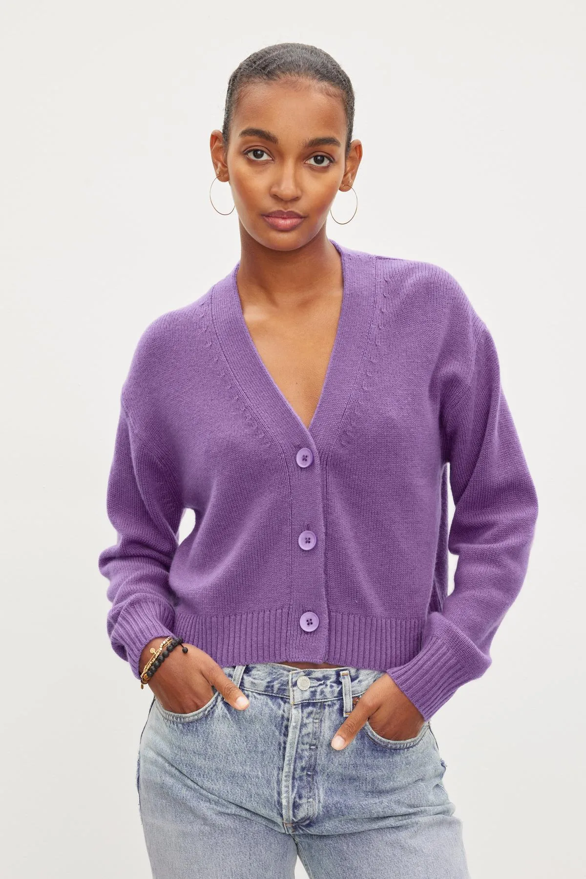 CHARLI WOOL CASHMERE CARDIGAN